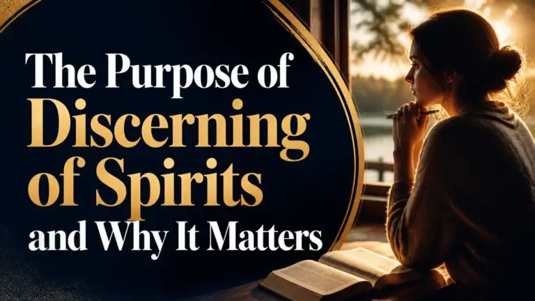 Purpose of Discerning of Spirits