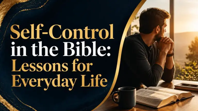 Self Control in the Bible Lessons