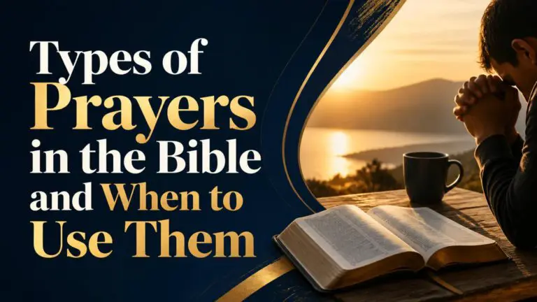 Types of Prayers Bible