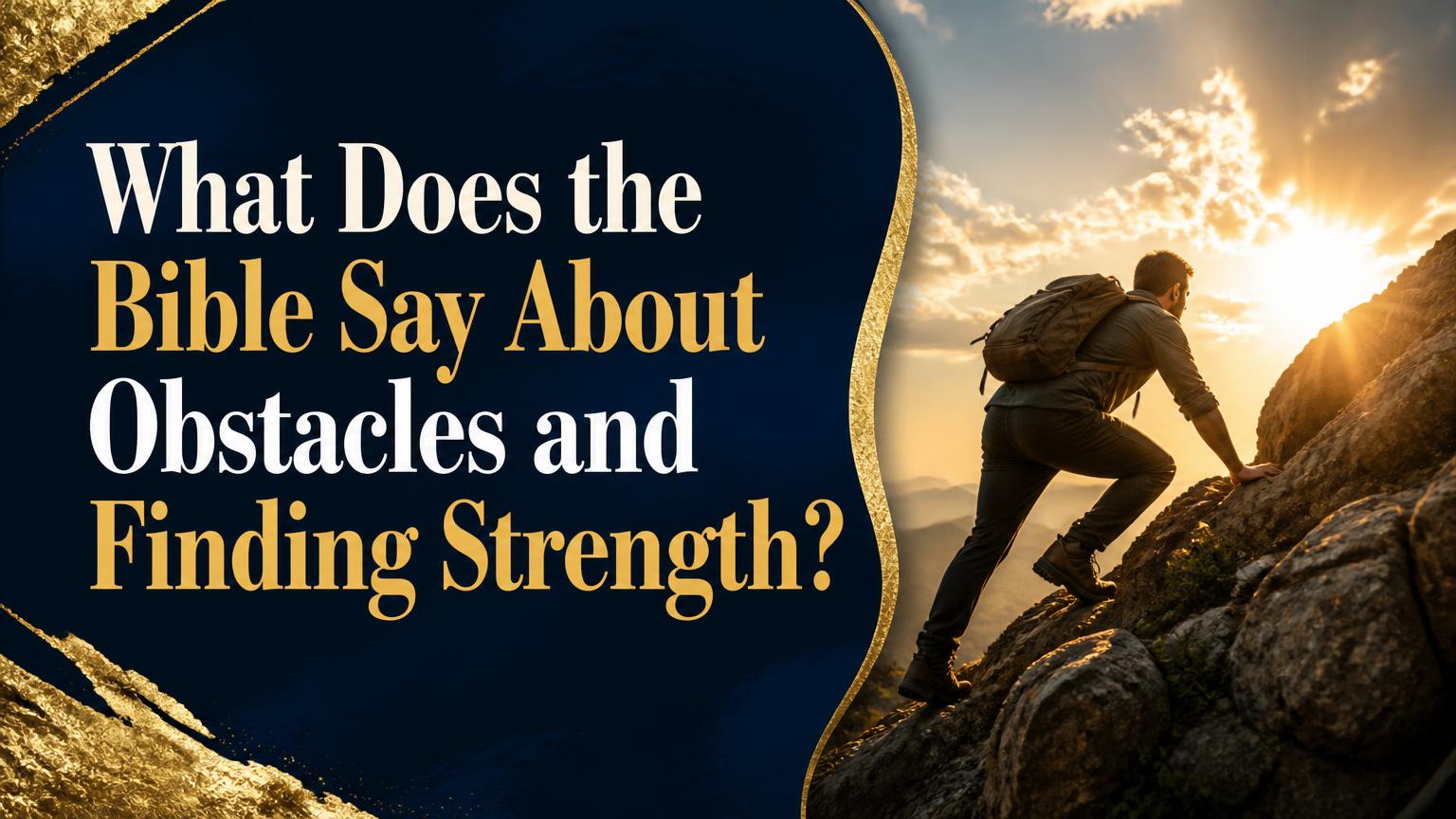 What Does the Bible Say About Obstacles?