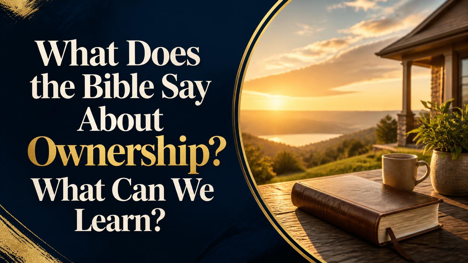 What Does the Bible Say About Ownership?