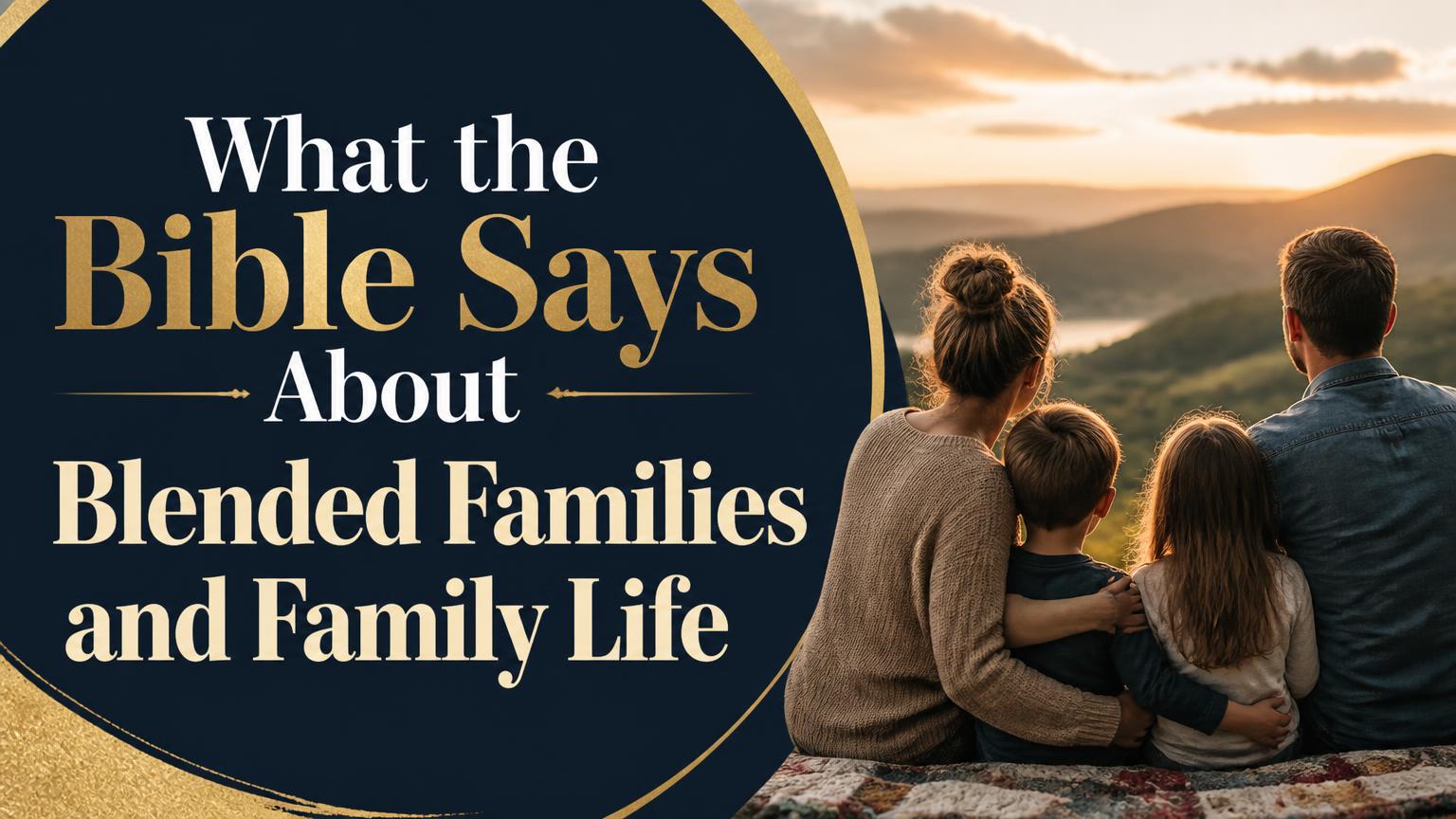 Scripture Principles What the Bible Says About Blended Families and Family Life - THE WAY ...