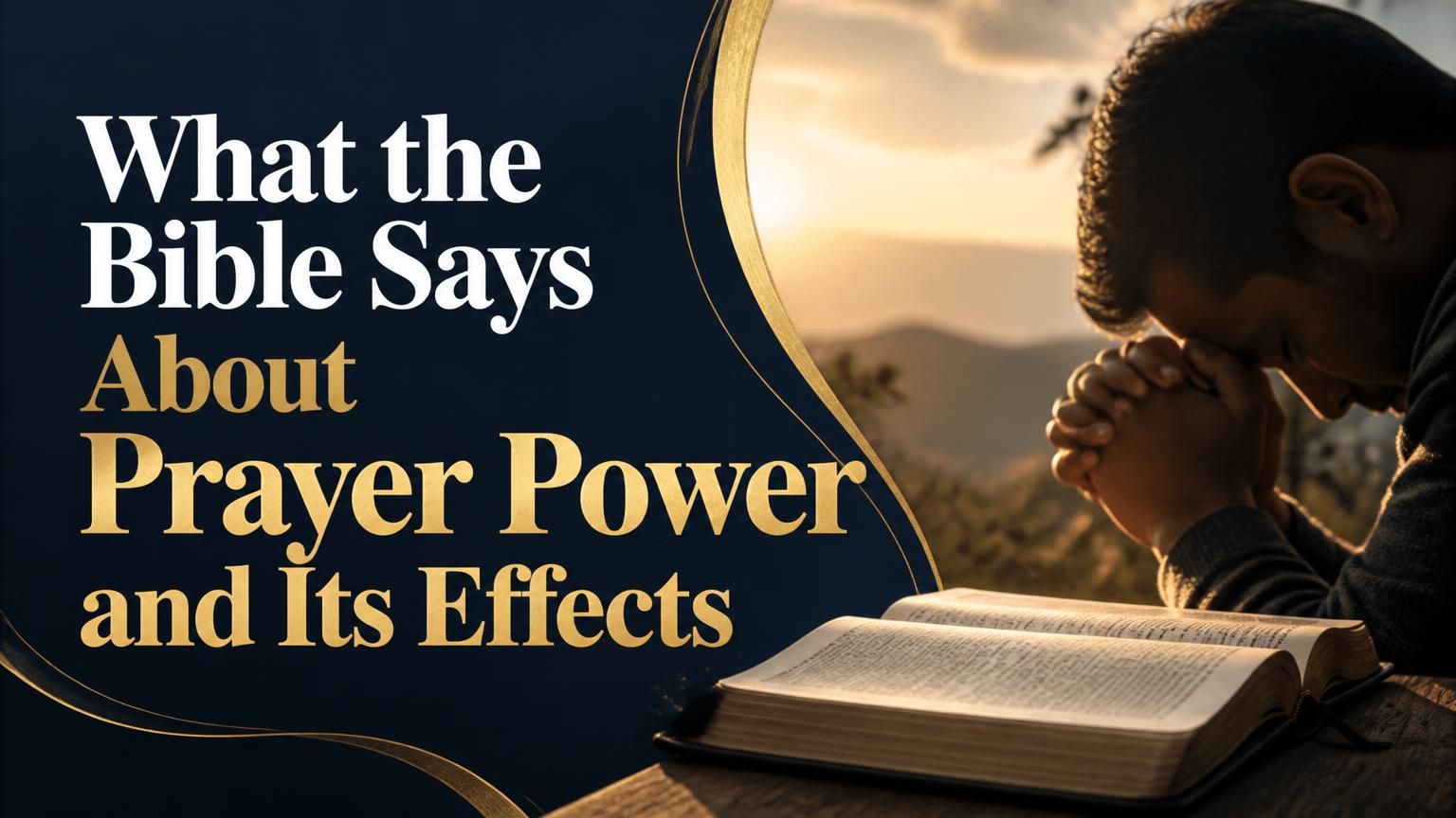 What the Bible Says About Prayer Power